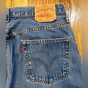 Levi's 501 Men's Straight Jeans Button Fly Red Tab Size 36x34 2007 Vintage Blue